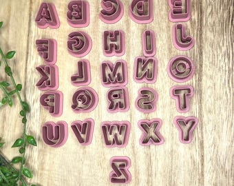 Alphabet Set | Letter Clay Cutter | Half Inch | Single Letter | Full Set Alphabet Clay Cutter | Back To School