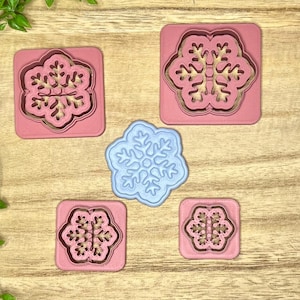 Snowflake #3 Earring Cutter | Christmas Clay Cutter | Detailed Cutters | Winter Clay Cutter | Embossing Polymer Clay Tool