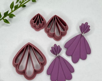 Scalloped Fan Clay Cutter | Detailed | Embossing Polymer Clay Tools