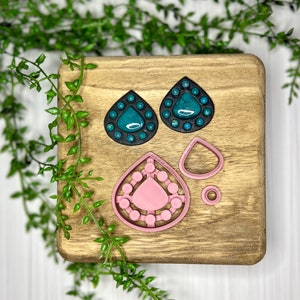 Western Clay Cutter Set | Bezel | Stones | Multiple Sizes | Boho | Polymer Clay Tool