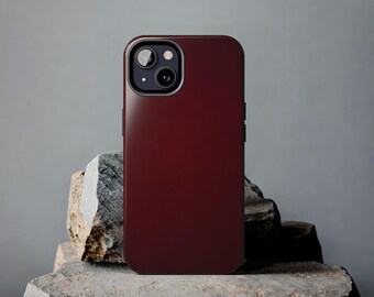 Burgundy Minimalist Phone Case | Burgundy Phone Case | Tough Phone Cases | Samsung | iPhone | Burgundy gradient