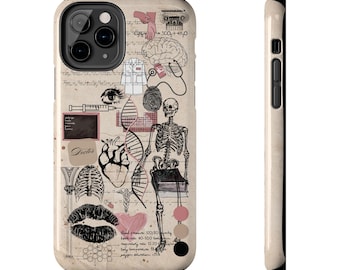 Schwarz, Hellbraun, Pink / Rot / Blau Ärztliches Telefon Fall - Doktor Krankenschwester Krankenhaus Medizinische Telefonhülle, Geschenk für den Gesundheitshelfer, Gesundheitsversorger