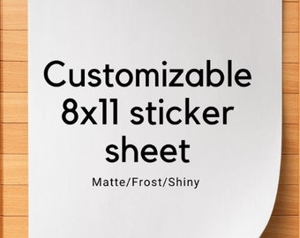 8x11 Customizable Sticker sheet