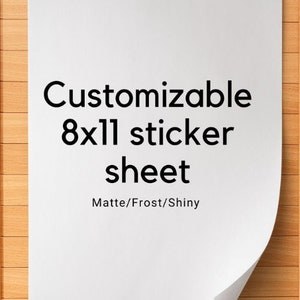 8x11 Customizable Sticker sheet