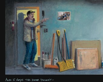 ALT Version - The Garage Scene with Quote - Friendship - Art Print - Fan Art