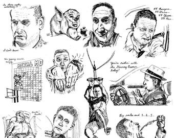 I Think You Should Leave Season 3 Art Print – Tim Robinson Ink Sketches