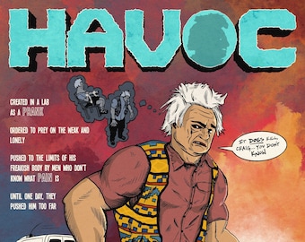 The Dark Karl Havoc - Digital Art Print - I Think You Should Leave - ITYSL - Art Print - Fan Art - Comic Book Art