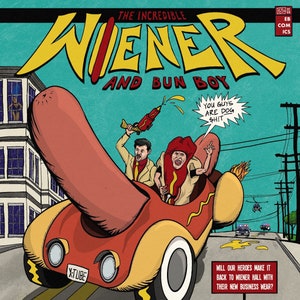 Der unglaubliche Wiener und Bun Boy! - Digital Art Print - I Think You Should Leave - ITYSL - Art Print - Fan Art - Comic Buch Kunst