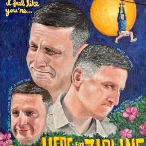 Just here For The Zipline - Ölfarbendruck - Ich denke, Sie sollten gehen - ITYSL - Staffel 3 - Kunstdruck - Fan Art
