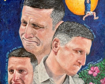 Ronnie zipline olieverfprint – ik vind dat je fanart moet achterlaten
