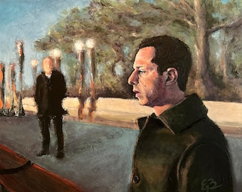Colin and The Eldest Boy - Art print of original oil painting - Succession - Art Print - Wall Art - Fan Art