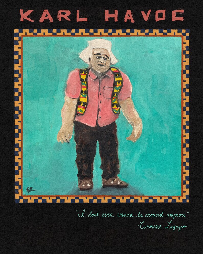 Karl Havoc Oil Paint Print I Think You Should Leave Tim Etsy