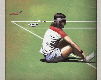Richie Tenenbaum - The Royal Tenenbaums - Digital Art - Digital Illustration - Art Print - Portrait - Wall Art - Fan Art