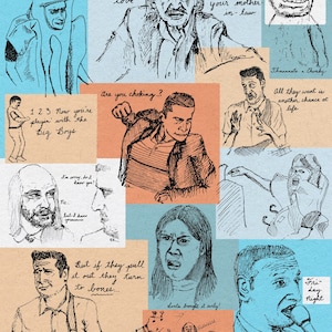 FARBE Staffel 1 - I Think You Should Leave - Tim Robinson - ITYSL - Netflix - Kunstdruck - Wandkunst - Fan Art - Tintenskizzen