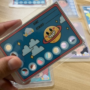 リワードカード 奨励パンチカード リワードトラッカー インセンティブカード ギフトカード ポイントカード マイルストーンカード