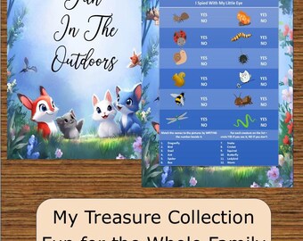 Outdoor Treasure Hunt Collection Page | Kids Nature Activities | Printable Nature Crafts | Homeschool Outings | Birthday Party Activities |