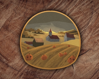 Over the Garden Wall Inspired Pottsfield Sticker
