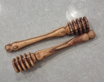 Bethlehem fait à la main en bois d'olivier louche/cuillère/bâton Drizzler serveur 5.5"serveur