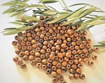 Bethlehem polished premium quality Round olive wood beads