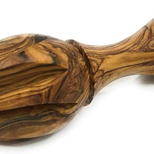 Stunning Hand Made Premium Quality Bethlehem Olive wood Lemon Citrus /Reamer /Juicer