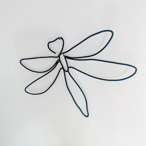 LIBELLE dragonfly wire art, wall decorato boho wall, escultura, cumpleaños, individual wire art, nature love, wall art