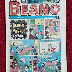 The Beano Comic Book - 9 March, 1985 (No. 2225) / Dennis the Menace / Beano Comic / Comic Book Gift / Free Delivery / Free UK Delivery