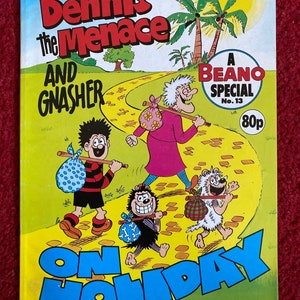 Dennis the Menace and Gnasher: On Holiday, A Beano Special Comic Book - 1989 (No. 13) / Beano Comic / Dennis the Menace / Free UK Delivery