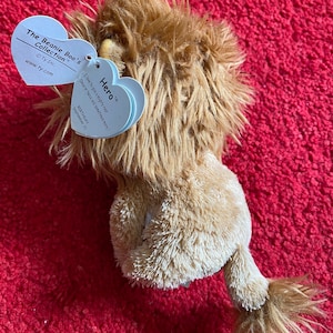Ty Beanie Boo Hero Toy / Hero The Lion / Ty Toys / Beanie Babies / Lion Plush / 6 Inch Soft Toy / Rare Find