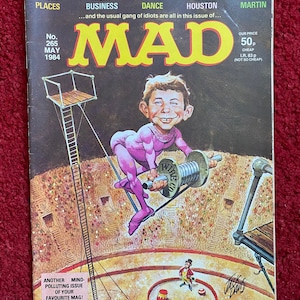 Revista Mad (Edición del Reino Unido) Comic Book - Mayo de 1984 (No. 265) / Revista retro / Comedia / Regalo de humor / Regalo de cómic / Entrega gratuita en el Reino Unido