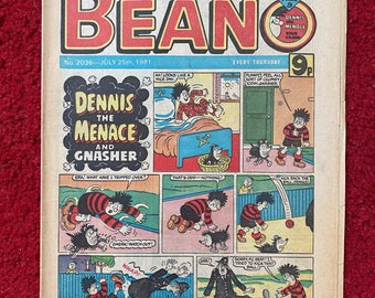 The Beano Comic Book - 25 July, 1981 (No. 2036) / Dennis the Menace / Beano Comic / Comic Book Gift / Free Delivery / Free UK Delivery