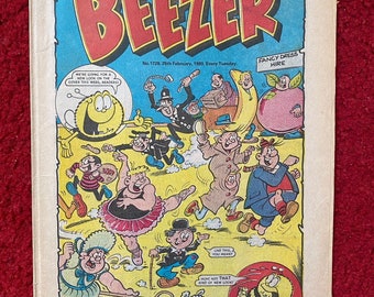 The Beezer Comic Book - 25 February 1989 (No. 1728) / Comic Book / Comic Book Gift / Collectibles / Free Delivery / Free UK Delivery