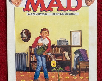 Mad Magazine (UK Edition) Comic Book - July 1985 (No. 278) / Retro Magazine / Comedy / Humour Gift / Comic Book Gift / Free UK Delivery