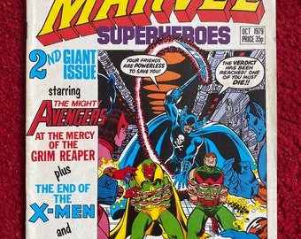 Marvel Superheroes Comic / October 1979 (2nd Giant Issue) / Marvel Comics / Comic Book Gift / Collectibles / Free Delivery