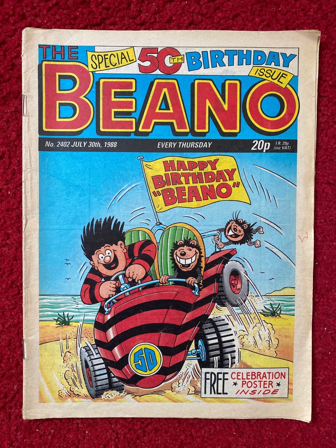Special Beano Comic Book 50th Birthday 30 Juillet 19 N Etsy France