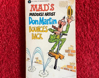 Mad Magazine / Max’s Maddest Artist Don Martin Bounces Back No. 2 / Comedy Book / Humour Book / Free UK Delivery / Warner Books 1976