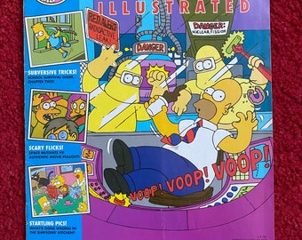 The Simpsons Illustrated Comic Book - Summer, 1991 (Vol. 1, No. 2) / Homer Simpson / Comic Book / Comic Book Gift / Free Delivery