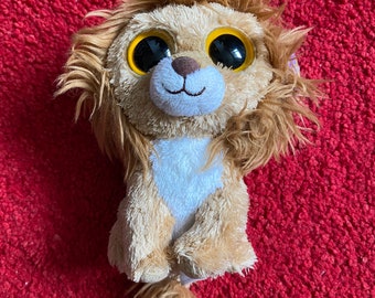 Ty Beanie Boo Hero Toy / Hero The Lion / Ty Toys / Beanie Babies / Lion Plush / 6 Inch Soft Toy / Rare Find
