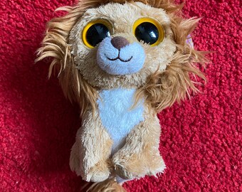 Ty Beanie Boo Hero Toy / Hero The Lion / Ty Toys / Beanie Babies / Lion Plush / 6 Inch Soft Toy / Rare Find