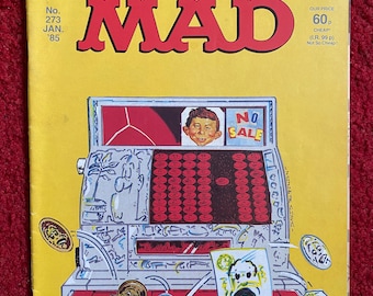 Mad Magazine (UK Edition) Comic Book - January 1985 (No. 273) / Retro Magazine / Comedy / Humour Gift / Comic Book Gift / Free UK Delivery