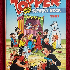 The Topper & Sparky Book Annual (1981) - Hardcover / Topper Comic / Tricky Dicky / Comic Book Gift / Free Delivery / Free UK Delivery
