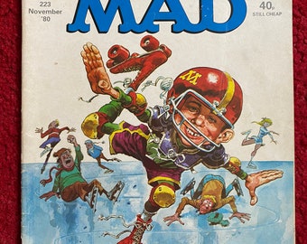Mad Magazine (UK Edition) Comic Book - November 1980 (No. 223) / Retro Magazine / Comedy / Humour Gift / Comic Book Gift / Free UK Delivery