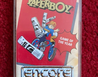 Paperboy Spectrum Video Game Cassette (Encore) / Video Game Gifts / Classic Video Game / Vintage Video Game / Free UK Delivery