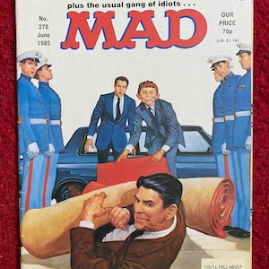 Mad Magazine (edizione britannica) fumetto - giugno 1985 (n. 278) / rivista retrò / commedia / regalo umoristico / regalo di fumetti / consegna gratuita nel Regno Unito