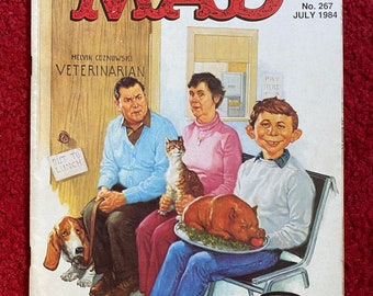 Komiks Mad Magazine (wydanie brytyjskie) - lipiec 1984 (nr 267) / Magazyn retro / Komedia / Humor / Prezent w postaci komiksu / Darmowa dostawa w Wielkiej Brytanii