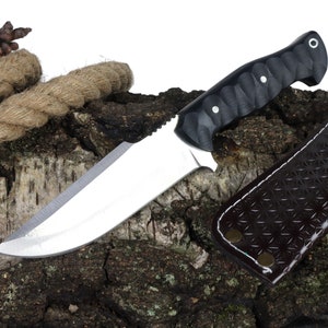 Hunting knife - nature knife - handmade camping knife - with engraving ORT1003 on request