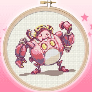 Kirby: Planet Robobot Armor - Cross Stitch Pattern - Original Design, Instant PDF Download