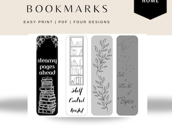 Printable Spicy Bookmarks, Smutty Romance Reader Gift (PDF Download)