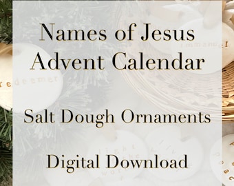 Calendario de adviento con adornos de masa de sal DESCARGAR