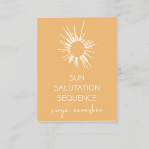 Sun Salutation Card 