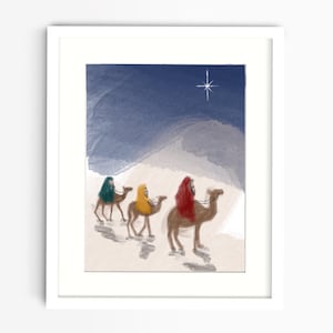 Nativity Prints DOWNLOAD PDF - Christmas Art - Nativity Art - Little Drummer Boy - Wisemen - Heavenly Peace - Music Art